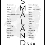 Småland småländska dialekt tavla poster