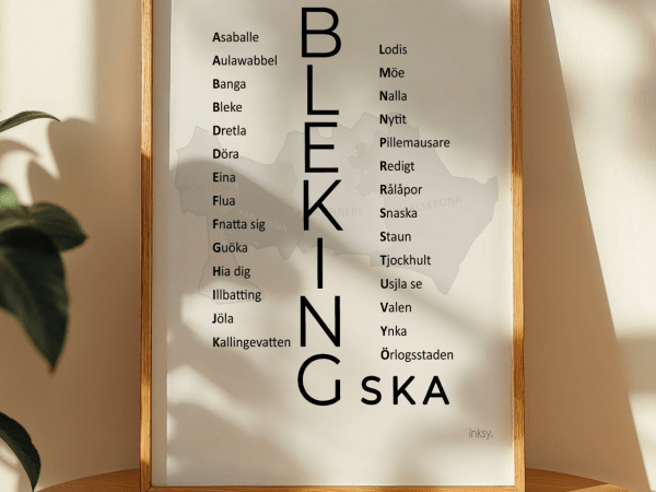Blekingska dialektposter