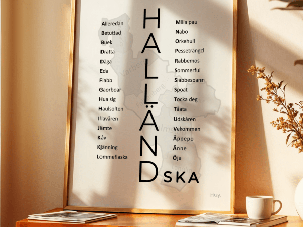 Halländska dialektposter