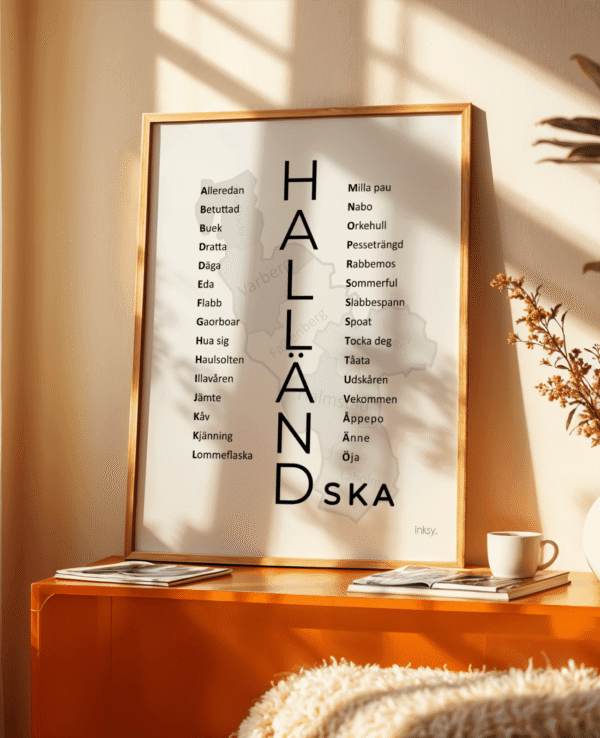 Halländska dialektposter