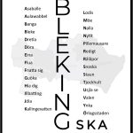 Blekinge dialekttavla dialekt Blekingska