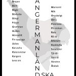 Ångermanländska svart Ångermanland tavla poster dialekt
