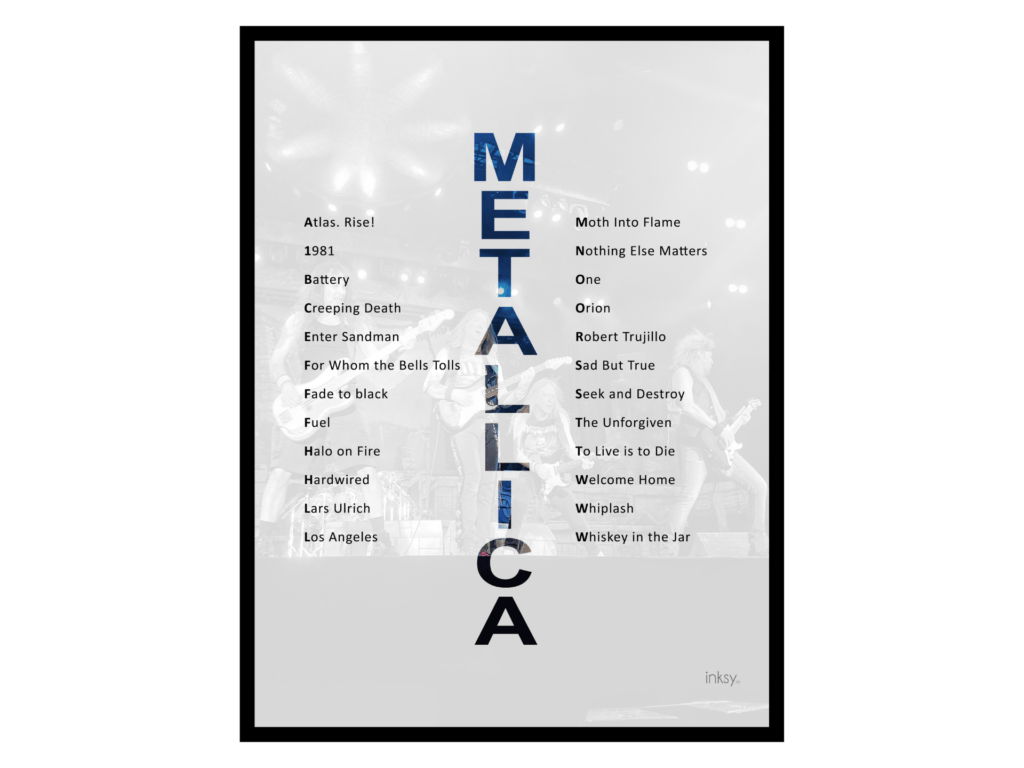 Metallica tavla poster