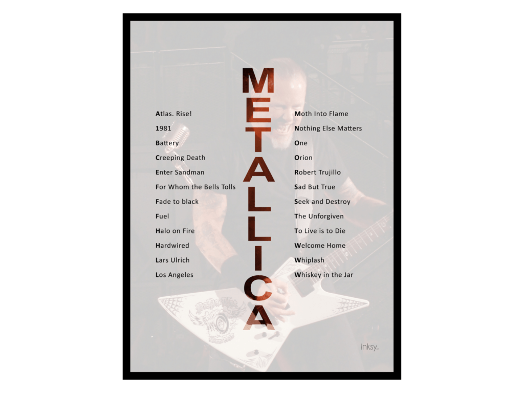 Metallica tavla poster