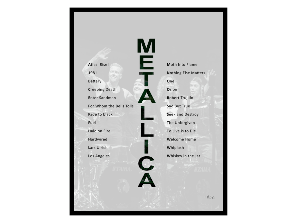 Metallica tavla poster