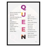 Queen tavla poster