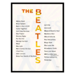 The Beatles tavla poster