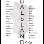 Dalsland poster tavla dialekt Dalsländska