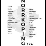 Norrköping Norrköpingska dialekt tavla poster