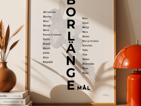 Borlängemål dialektposter
